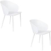 Housecraft Living Gigi Eetkamerstoelen Wit - Set van 2