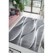 Jaden Modern Grijs vloerkleed - Laagpolig - 120 X 170 CM