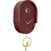 Karlsson - Wandklok Tweet - Bordeauxrood