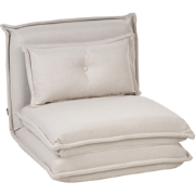 DELLEN - Slaapbank - Off-white - Stof