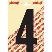 Plakcijfer Nobel 150mm zwart 4