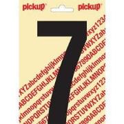 Plakcijfer Nobel 150mm zwart 7