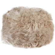 TUKKI - Poef - Beige - 50 x 50 x 30 cm - Nepbont