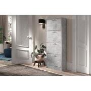 Schoenenkast 'Carini' 4 laden Beton