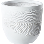 FTERO - Bloempot - Gebroken wit - 28 x 28 x 16 cm - Kleivezel