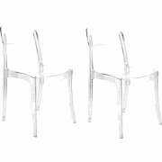 COVINGTON - Eetkamerstoel set - Transparant - Polycarbonaat