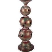 Clayre & Eef Kandelaar Ø 16x44 cm Koperkleurig Metaal