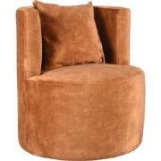 LABEL51 Fauteuil Evy - Oker - Velours - 65 cm