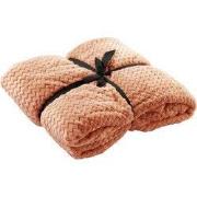 MARA - plaid 150x200 cm - superzachte deken - zigzagpatroon - Muted Cl...