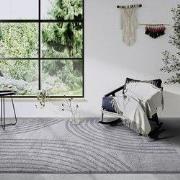 Elle Decoration - Gallery - Hoogpolig vloerkleed - Pigment - Lichtgrij...