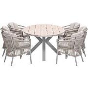 Garden Impressions Sorong tuinset 7-delig - Tulli tuintafel 220x115 cm...