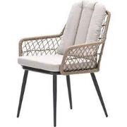 Allasio dining fauteuil - c. black - desert sand - Vironwood