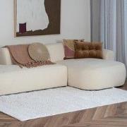 Scandinavisch vloerkleed Curve creme/wit Wit; Creme - Polyester - 240 ...