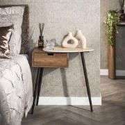 Hoyz Collection - Nachtkastje Travino 1 Lade Rechts - Keramiek Travert...