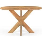 Benoa Eettafel Deens Ovaal Runa met Houten Onderstel 120