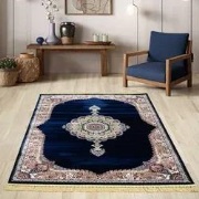 Isfahan vloerkleed - Oosters Medaillon Klassiek - Blauw - 160 X 230 CM