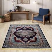 Isfahan vloerkleed - Oosters Medaillon Klassiek - Blauw / Rood - 300 X...