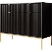 Meubella - Dressoir Navil 2 - Zwart - 104 cm