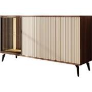 Meubella - Riverhead - Dressoir - Beige/Eiken - 154x39x80 cm