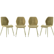 Fabric chair set of 4 H86 cm - ASHLEY