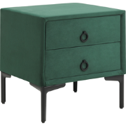 SEZANNE - Nachtkastje - Donkergroen - Fluweel