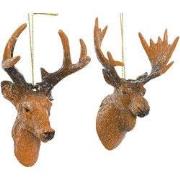 Hertenhoofd pp L7,9b7,5h12 cm bruin a2