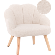 MILAND - Kinderfauteuil - Lichtbeige - Bouclé