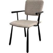 Brix Eetkamerstoel Finn Black/Beige - set van 2