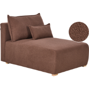 NERBO - Chaise longue - Bruin - Bouclé