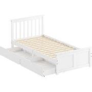 4goodz Eenpersoons bedombouw - houten bedombouw - lades op wieltjes - ...