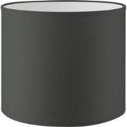 Lampenkap Bling - Antraciet - cilinder - 20/20/17cm - van stof - Moder...