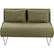 VESTFOLD  - Slaapbank - Olijfgroen - Polyester