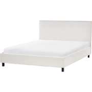 SENNEZ  - Tweepersoonsbed - Beige - 160 x 200 cm - Polyester
