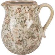 Clayre & Eef Decoratie Kan 20x16x20 cm Beige Keramiek