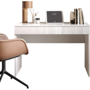 Bureau met 1 grote lade, glanzend wit L110 cm - SMILE