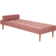 NIORT - Chaise longue - Roze - Polyester