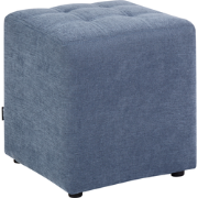 KANSAS  - Voetenbank - Blauw - 38 cm - Polyester