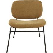 Fauteuil in bronskleurige stof SERGE