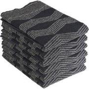 DoubleDry Luxe Keukenhanddoeken Set - 6 Stuks - 50x50 cm - 100% Katoen...