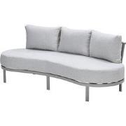 Tirolo  gebogen lounge tuinsofa rope  taupe