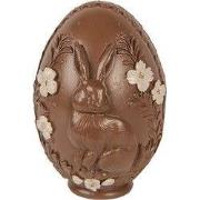 Clayre & Eef Decoratie Beeld Ei Ø 9x13 cm Bruin Kunststof