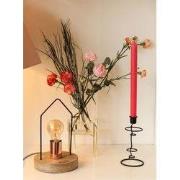 Huis Lamp-15x24cm-incl. gloeilamp-Metaal / Hout-Housevitamin