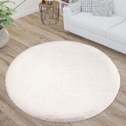 Paradise Fluffy Soft - Vloerkleed Hoogpolig - Effen Tapijt - Wit- 120 ...
