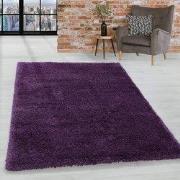 Luna Hoogpolig Paars vloerkleed - Geo - 80 X 150 CM