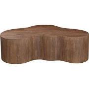 Salontafel Donkerbruin Organisch - 129x84x36cm - Moos
