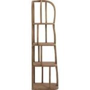 Light&living Kast open 53x40x175 cm LOWE hout mat grijs-bruin