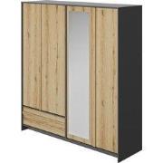 Garderobekast 4 deuren en 1 lade MIMIZAN L197 cm - Franse productie