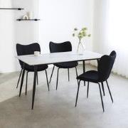 Eettafel Jules Sintered Stone Marmerlook Wit