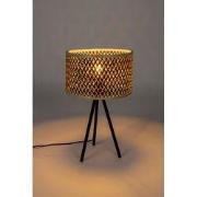 Tafellamp Beige - 33x33x55cm - Bamboe - Lamp Isla