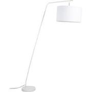 Vloerlamp Metaal/Stof Wit - 160x50x220cm - Martine